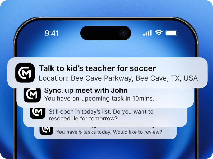 Reminder notifications